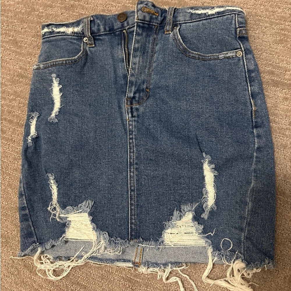 Pull&Bear Denim Pencil Skirt Casual